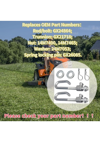 GX24864 GX21718 John Deere Için Güverte Kaldırma Askı Çubuk Kiti 14M7465 GX26085 24M7053 E130 Güverte Kaldırma Bağlantı Kiti 2 Kişilik 2 Kişilik (Yurt Dışından) fırsatları