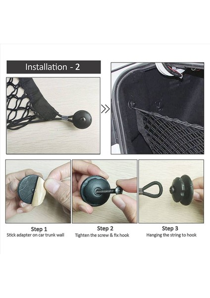 2x Arka Kargo Ağı 35-48 Inç Zarf Tarzı Kargo Gövdesi Net Bagaj Kapısı Organizatör Arabalar Için Ayarlanabilir Elastik (Yurt Dışından) modelleri