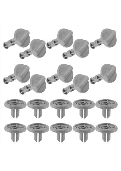 10 Adet Gri Plastik Parsel Raf Klipsi Nissan Juke Için Erken Tip End 799161KA3A (Yurt Dışından) modelleri