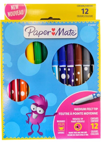 Papermate 12'li Keçeli Kalem Seti fiyatları
