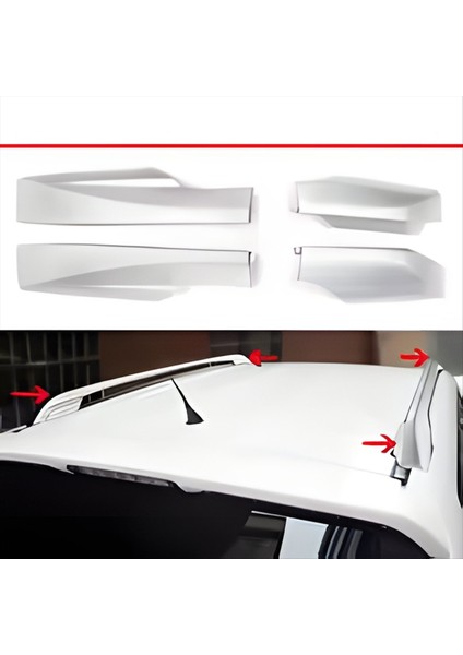 4pcs/set Araba Çatı Rafı Rayları Toyota Rav4 XA30 2006-2012 Gümüş Çatı Bagaj Raf Kapağı (Yurt Dışından) fiyatları