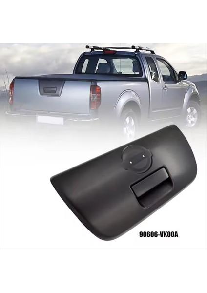 Araba Arka Bagaj Kapağı Koyu Kabarcık Mandalı Trim Panel 90606-VK00A Nissan Navara Frontier NP300 D22 Kamyu 2000-2005 (Yurt Dışından) modelleri