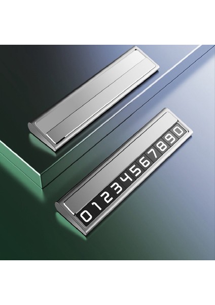 Araba Geçici Park Karikatürü ile Telefon Numarası Alüminyum Park Arabası Şekli Araba Aksesuarları Park Numarası Gümüş (Yurt Dışından) modelleri