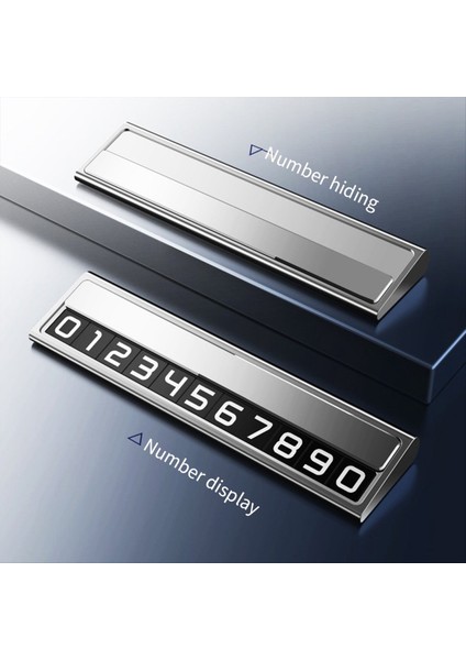 Araba Geçici Park Karikatürü ile Telefon Numarası Alüminyum Park Arabası Şekli Araba Aksesuarları Park Numarası Gümüş (Yurt Dışından) indirimleri