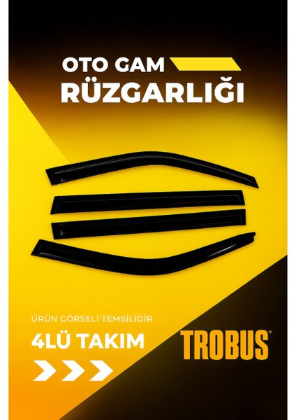 Renault Toros 1990 Station Wagon Tam Uyumlu Mügen Cam Rüzgarlığı (4’lü)