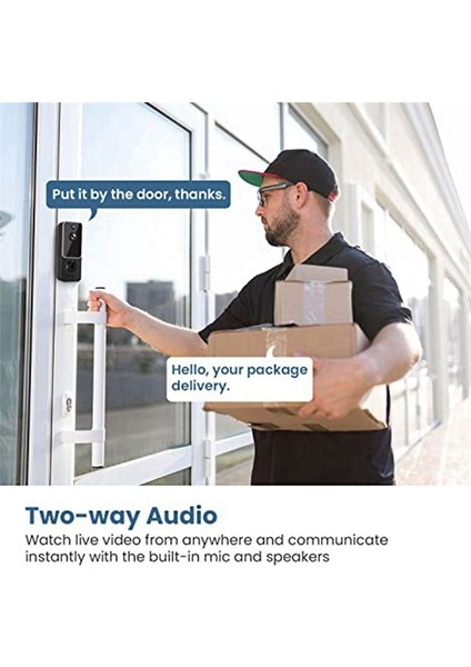 Kablosuz Kapı Zili Kamera Akıllı Video Kapı Zili Kamera ile Chime Ai Akıllı Insan Algılama Bulut Depolama Hd Canlı Görüntü (Yurt Dışından) modelleri