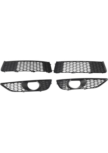 4pcs Ön Tampon Alt Üst Küte Izgarası Sis Izgara Izgara Çerçeve Kapağı Audi Q7 S-Line N/s 2009-2014 4L0807697B 4L0807675C (Yurt Dışından) fiyatları
