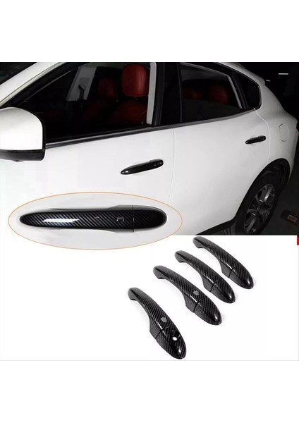 1 Maserati Ghibli Sedan Trofeo Akıllı Kapı Kolu Için Karbon Fiber Kapı Tutam Kapağı Kaplama (Yurt Dışından) indirimleri