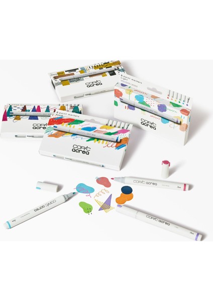 Acrea Paint Marker Set of 6 Vivid Colours