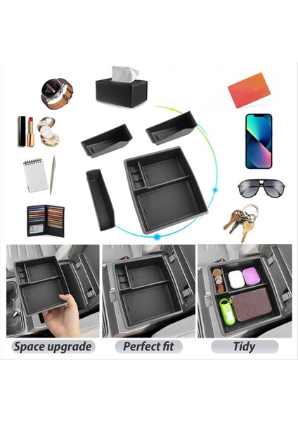 Toyota Tacoma 2024 Merkez Konsolu Organizatör Koltuk Depo Depo Depo Depolama Yan Kapı Depolama Tepsisi Aksesuarları (Yurt Dışından) fırsatları