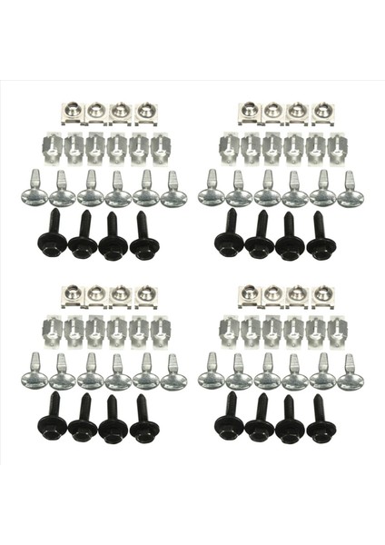 80 Pcs Motor Kapağı Sabitleme Takma Klipsler Vidaları Vidalar Citroen C5 Peugeot 407 (Yurt Dışından)