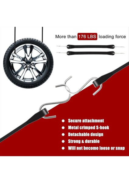 Kancalı Kauçuk Kablolar 6 Inç Kauçuk Bungee Kordonları Ağır Hizmetli Dış Mekan Kamyon Kamyon Kancaları Van (Yurt Dışından) indirimleri