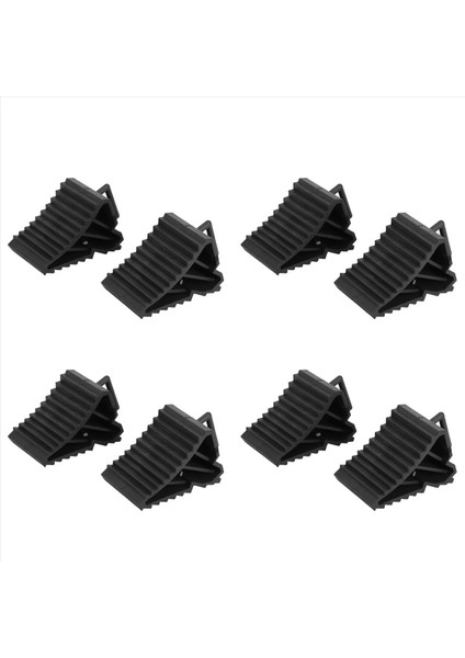 8pcs Antislip Araç Araba Kamyon Tekerleği Lastik Takoz Durdurma Bloğu Siyah (Yurt Dışından)