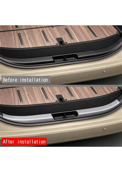 Araba Bagaj Kapı Koruma Şeritleri Eşik Plakası Koruyucu Toyota Sienta 2022 2023 Gümüş Için Arka Tampon Koruma Trim Kapak Şeridi (Yurt Dışından) fırsatları