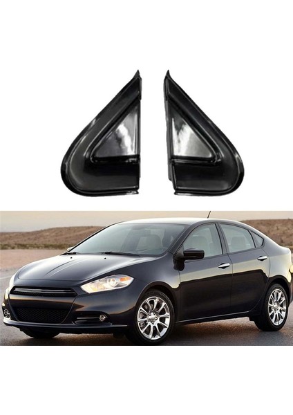 Dodge Dart Için Araba Siyah Ön Pencere Üçgen Plaka Üçgen Garness Kapak Paneli 2012-2016 68083130AD 68083131AD (Yurt Dışından) modelleri