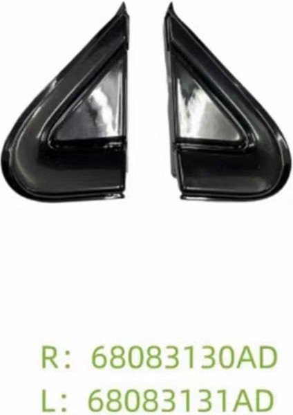 Dodge Dart Için Araba Siyah Ön Pencere Üçgen Plaka Üçgen Garness Kapak Paneli 2012-2016 68083130AD 68083131AD (Yurt Dışından) fırsatları