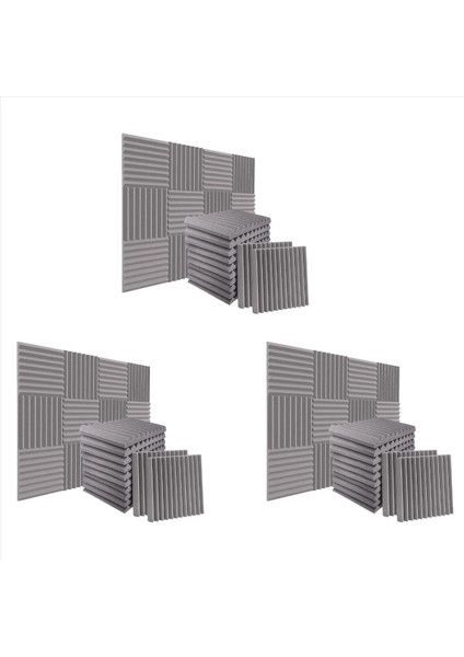 72PACK 1 Inç x 12 Inç X12 Inç Ses Geçirmez Köpük Paneller Kayıt Stüdyosu Oyun Odası Için Ses Emici Yalıtım (Yurt Dışından)
