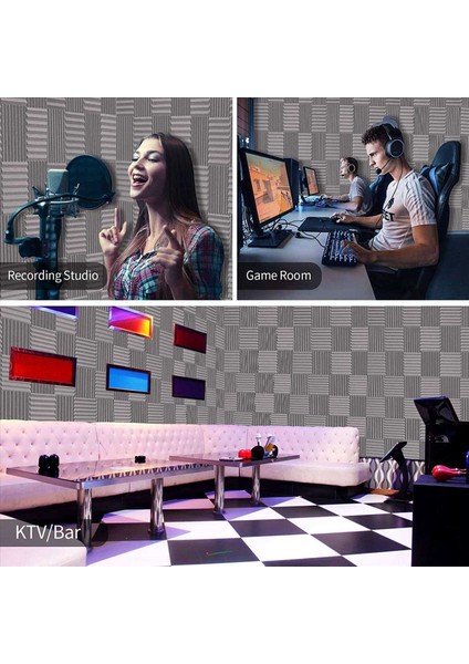 72PACK 1 Inç x 12 Inç X12 Inç Ses Geçirmez Köpük Paneller Kayıt Stüdyosu Oyun Odası Için Ses Emici Yalıtım (Yurt Dışından) indirimleri