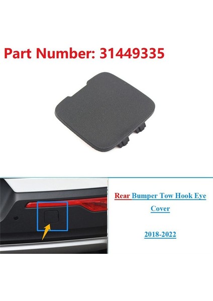 Arka Tampon Tow Hook Kapak Kapağı 31449335 Volvo XC40 2018-2022 (Yurt Dışından) fiyatları