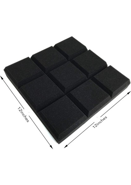 18 Paket 30X30X5CM Akustik Köpük Paneller Eğimli 9 Blok Karo Ses Panelleri Takozlar Ses Geçirmez Ses Yalıtım Emici (Yurt Dışından) modelleri