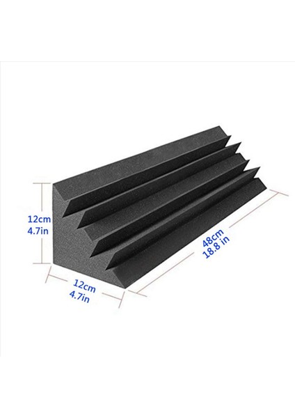 20 Pcs Akustik Paneller Studio Akustik Ses Geçirmez Köpük Ses Tedavisi Bas Tuzak Köşesi Ses Panelleri 12X12X48CM (Yurt Dışından) indirimleri