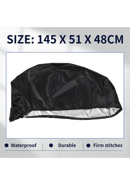 Snowmobile Kapağı Su Geçirmez Toz Izlenebilir Kızak Kapağı Anti-Üvey Kış Motosiklet Açık Siyah 145X51X48CM (Yurt Dışından) indirimleri