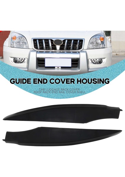 4pcs/set Siyah Abs Araba Çatı Rafı Kapak Ray Ucu Kabuk Toyota Prado FJ150 2010-2019 Için Koruma (Yurt Dışından) fiyatları