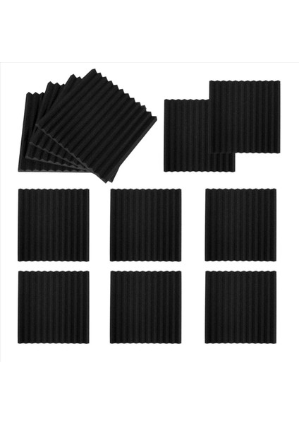 72 Paket Kendi Yapışkanlı Akustik Paneller Ses Geçirmez Köpük Paneller Yoğunluklu Ses Yalıtımı Duvar Panelleri (Siyah) (Yurt Dışından) fiyatları