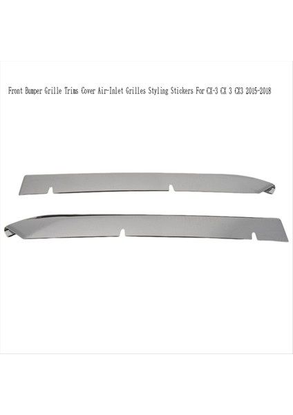 1 Çift Ön Tampon Izgara Trimleri Örtün Mazda Cx-3 Cx 3 Cx3 2015-2018 (Yurt Dışından) fırsatları