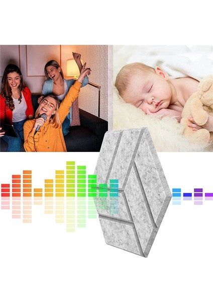 12 Paket Kendinden Yapışkan Akustik Paneller Altıgen Ses Kanıtı Köpük Panelleri Stüdyo B Için Kullanılan Duvar Için Ses Geçirmez Dolgu (Yurt Dışından) fırsatları