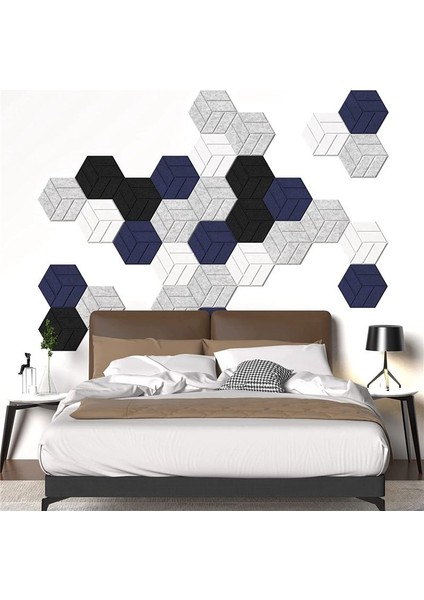 12 Paket Kendinden Yapışkan Akustik Paneller Altıgen Ses Kanıtı Köpük Panelleri Stüdyo B Için Kullanılan Duvar Için Ses Geçirmez Dolgu (Yurt Dışından) indirimleri