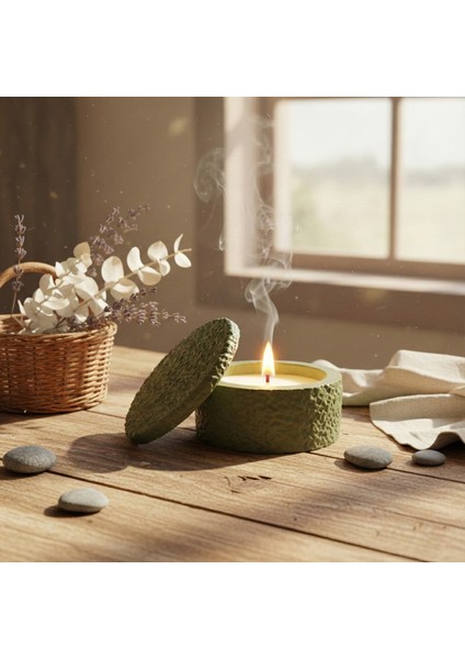 Sakinlik ve Ayrıcalık %100 Doğal Soya Wax Kokusuz Mum Lüks Hissiyatı Yaratan El Yapımı Dekoratif Tasarım Mum fırsatları