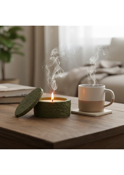 Sakinlik ve Ayrıcalık %100 Doğal Soya Wax Kokusuz Mum Lüks Hissiyatı Yaratan El Yapımı Dekoratif Tasarım Mum indirimleri