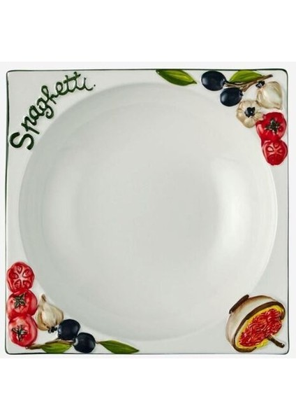 EW841 Makarna Tabağı Quadrato 21X21 cm