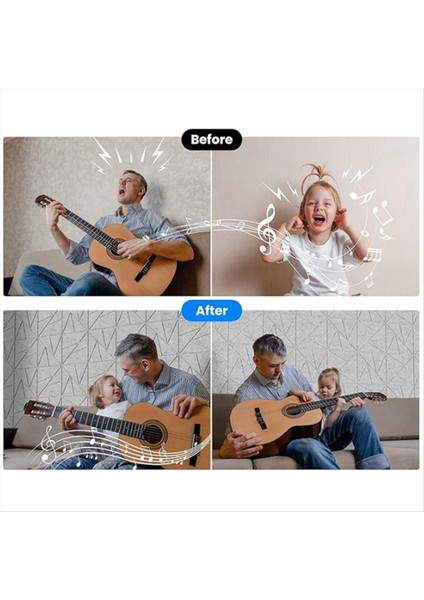 12 Paket Kendi Kendine Yapışkan Akustik Paneller 11 8 Inç x 11 8 Inç Ses Geçirmez Köpük Panelleri (Gümüş Gri) (Yurt Dışından) fiyatları