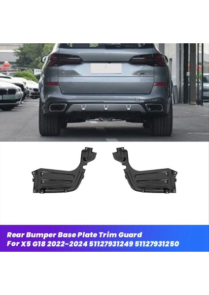 1paır Araç Arka Tampon Taban Plakası Bmw X5 G18 2022-2024 51127931249 51127931250 Şasi Alt Plakası Için (Yurt Dışından) modelleri