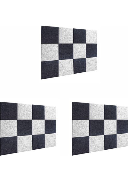 72 Pcs Akustik Köpük Paneller Ses Yalıtımı Paneli Eğimli Kenar Ses Panelleri Ev ve Ofislerde Kullanılan Akustik Duvar (Yurt Dışından)