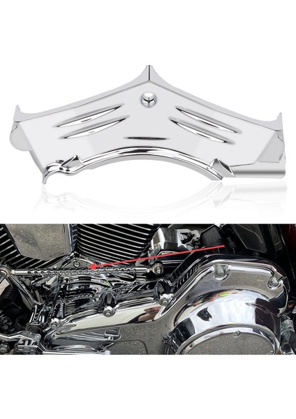 Krom Silindir Taban Kabuğu Motosiklet Motor Blok Kapak Trim For-Harley 99-06 Touring Dyna Road King Softail Flhr (Yurt Dışından) indirimleri