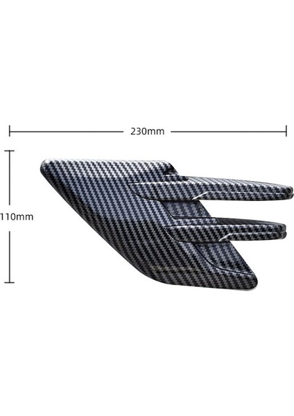 Araba Yan Hava Alım Kaputu Havalandırma Dekorasyon Araç Yan Havalandırma Hood Araba Kişilik Modifikasyonu Dış Dekorasyon Evrensel C (Yurt Dışından) fırsatları