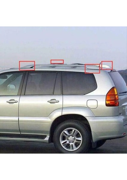 4pcs Araba Çatı Bagaj Raf Kapağı Lexus GX470 2003-2009 Çatı Rayları Çatı Rafı Uç Kapağı (Yurt Dışından) indirimleri