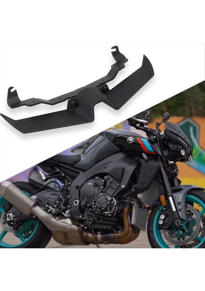Yamaha MT10 Sp 2022-2024 Aksesuarlar Frontal Spoiler Aerodinamik Kanat Deflektörü Ön Spoiler Siyah (Yurt Dışından) fırsatları
