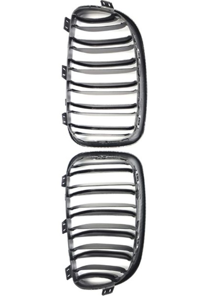 1 Çift Ön Böbrek Izgarası Bmw E87 Karbon Fiber Çift Çizgi Sol Sağ Ön Izgaralar Çerçeve Döşeme (Yurt Dışından) modelleri