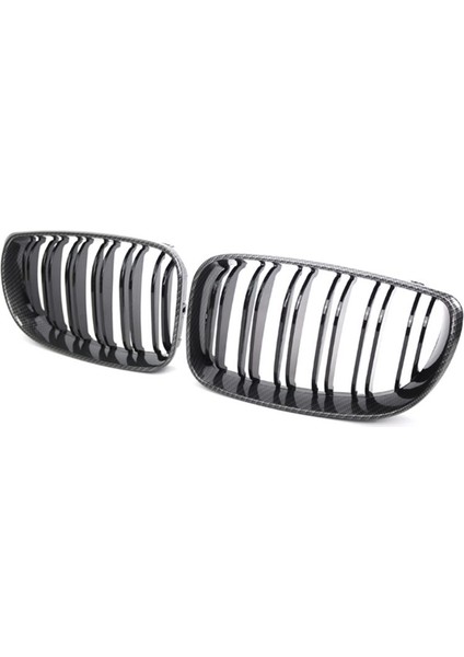 1 Çift Ön Böbrek Izgarası Bmw E87 Karbon Fiber Çift Çizgi Sol Sağ Ön Izgaralar Çerçeve Döşeme (Yurt Dışından) indirimleri