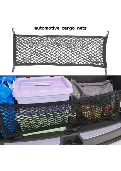Çift Katmanlı Elastik Otomobil Arka Kargo Net Suv Araba Gövdesi Ağ Organizatörü Otomotiv Kargo Ağları (Yurt Dışından) indirimleri