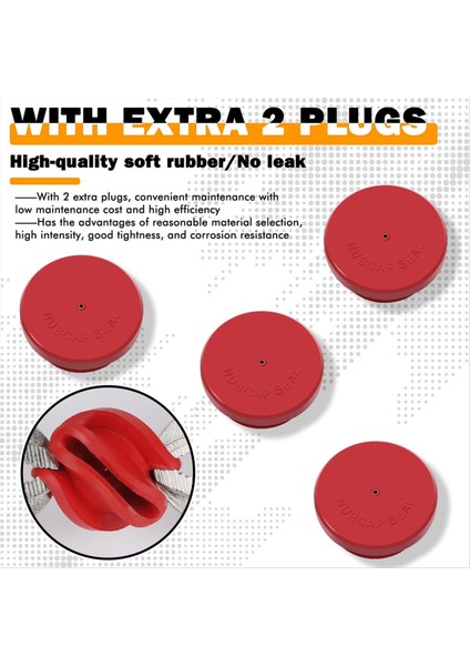 343-4024 Stemco Için Römork Göbek Kapakları Ekstra 4 Kauçuk Tıkaç ve Contalı Römork Aks Için Alüminyum Göbek Kapağı (2 Paketi) (Yurt Dışından) fırsatları