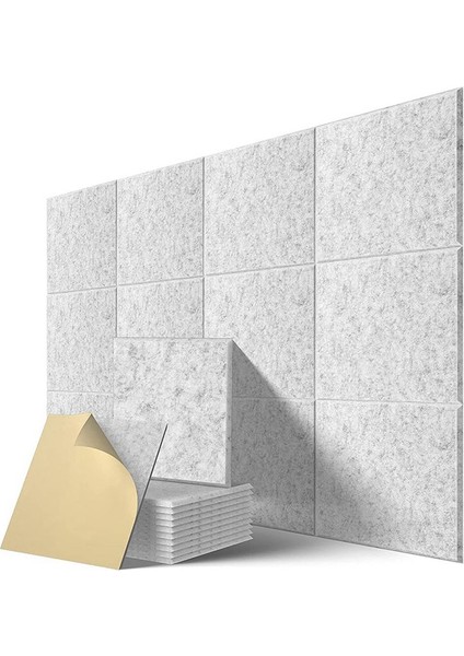 Kendinden Yapışkan Akustik Paneller 36 Paket 12 x 12 x 0 4 Inç Ses Geçirmez Dolgu Ev Için Ses Emici Panel Gri (Yurt Dışından) modelleri