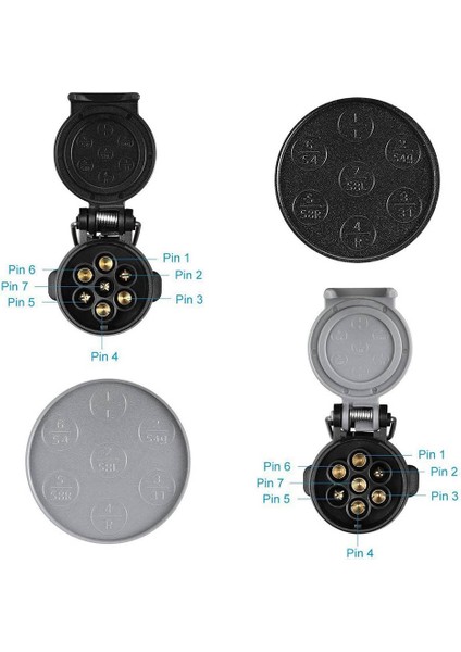 Trailer Uzatma Adaptörü 13 Pimli Ila 7 Pimli N ve S Uzatma Kablosu Adaptör Römork Fişi Kapak (Yurt Dışından) modelleri