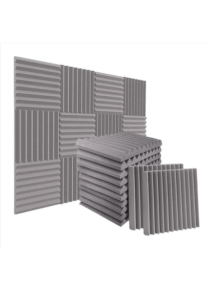 48PACK 1 Inç x 12 Inç X12 Inç Ses Geçirmez Köpük Paneller Kayıt Stüdyosu Oyun Odası Için Ses Emici Yalıtım (Yurt Dışından) fiyatları