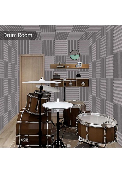 48PACK 1 Inç x 12 Inç X12 Inç Ses Geçirmez Köpük Paneller Kayıt Stüdyosu Oyun Odası Için Ses Emici Yalıtım (Yurt Dışından) indirimleri