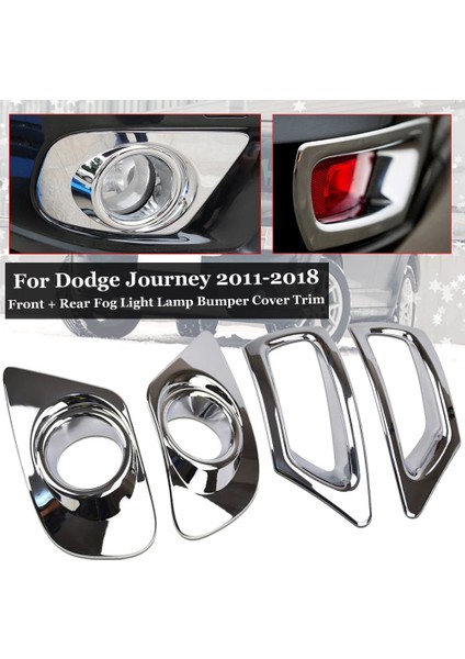 Dodge Journey Fiat Freemont 2011 - 2018 Için Araba Krom Ön Arka Sis Kapak Kapağı (Yurt Dışından) fiyatları